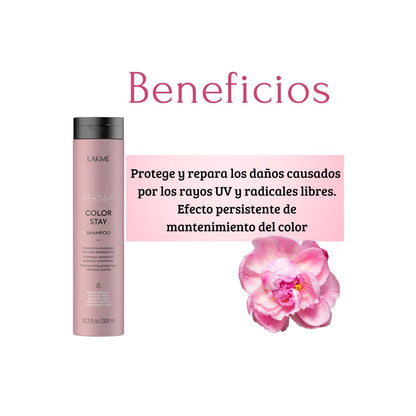 Shampoo Lakme Teknia Color Stay 300ml Antioxidante Sella Color Brillo
