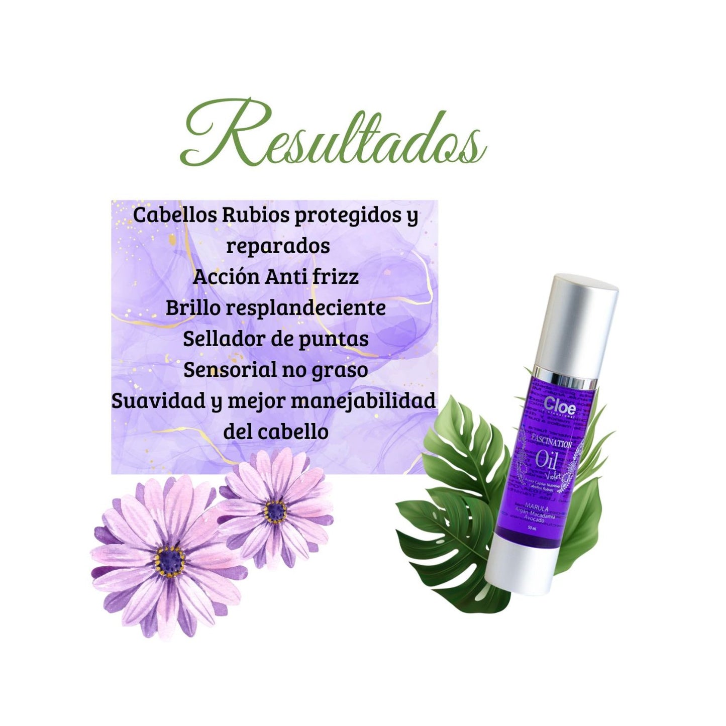 Serum Capilar Fascination Oil Violet 50 ml - Cloe