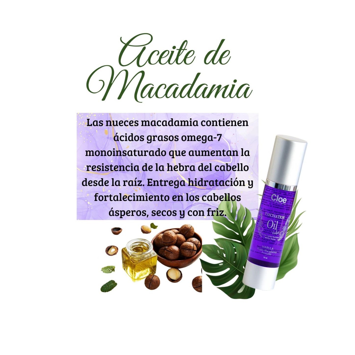 Serum Capilar Fascination Oil Violet 50 ml - Cloe