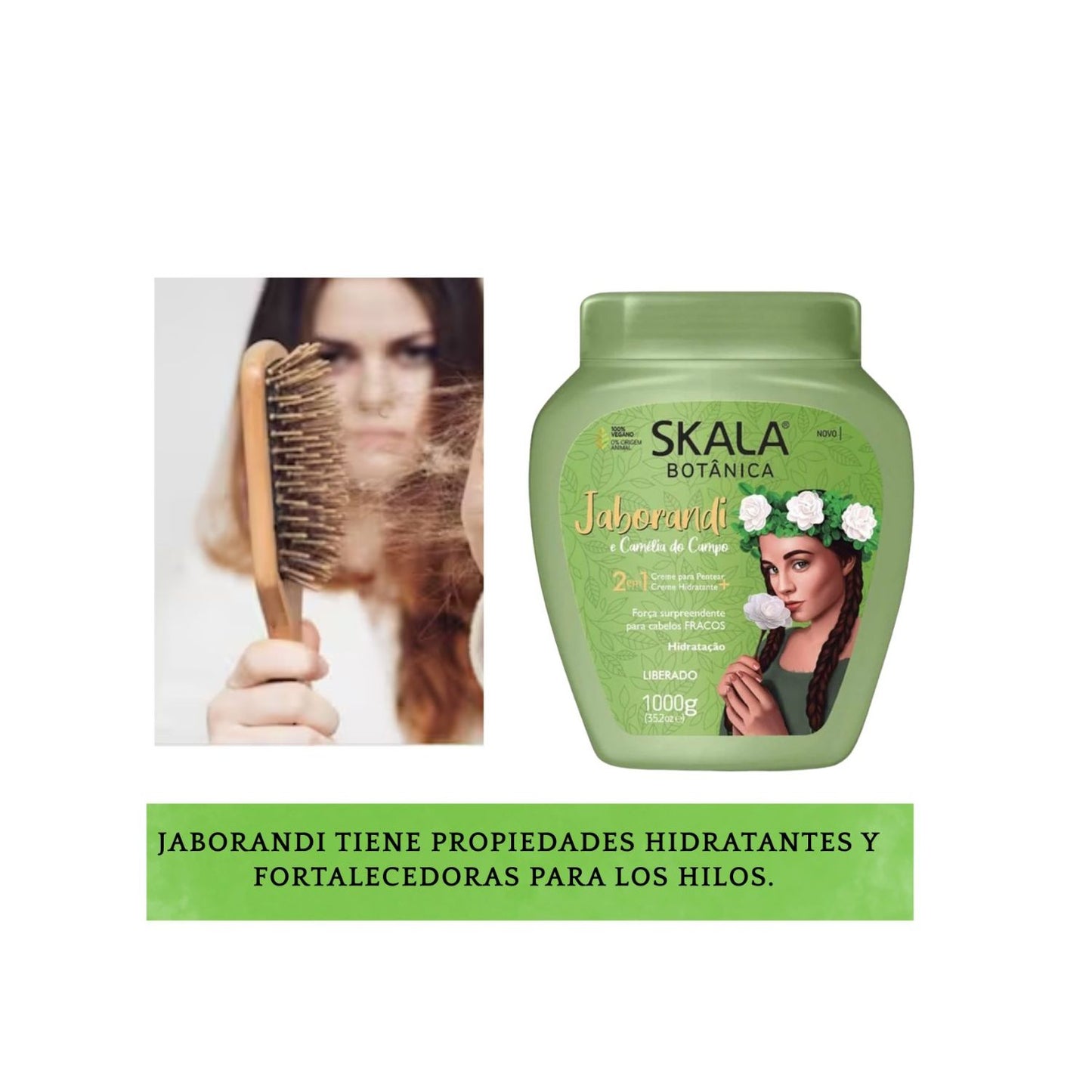 Máscara de Tratamiento Jaborandi y Camelia SKALA Cabello Graso 1kg