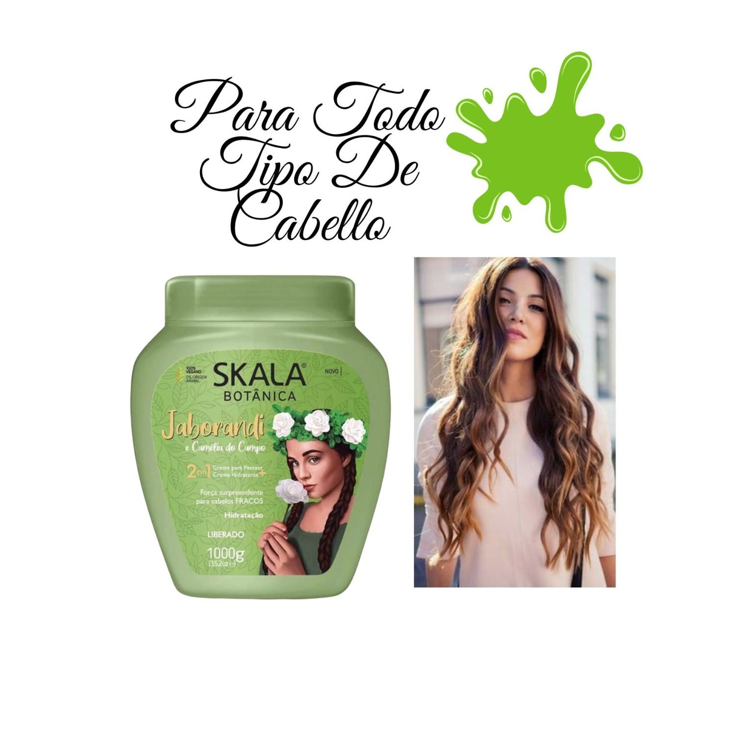 Máscara de Tratamiento Jaborandi y Camelia SKALA Cabello Graso 1kg