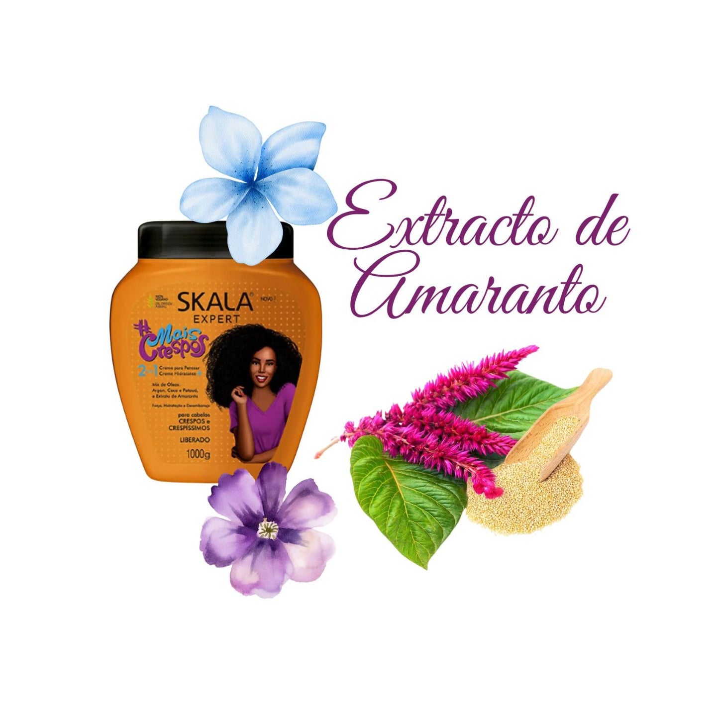 Mascara Skala Tratamiento Mais Crespo 2 en 1 1000ml Repara