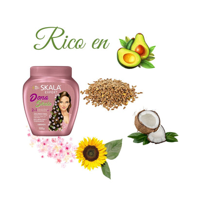 Mascara Skala Tratamiento Dona 2 en 1 1000ml  Fortalece Da Brillo Nutre