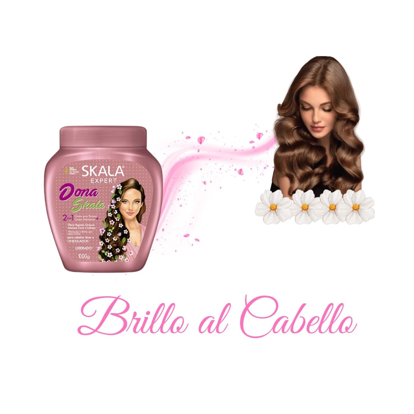 Mascara Skala Tratamiento Dona 2 en 1 1000ml  Fortalece Da Brillo Nutre