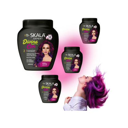 Mascara Skala Tratamiento Divina Cor  2 En 1 1000ml  Cabello Teñido