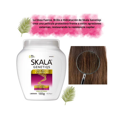Mascara de Tratamiento Genetiqs Skala Brillo Fuerza e Hidratación