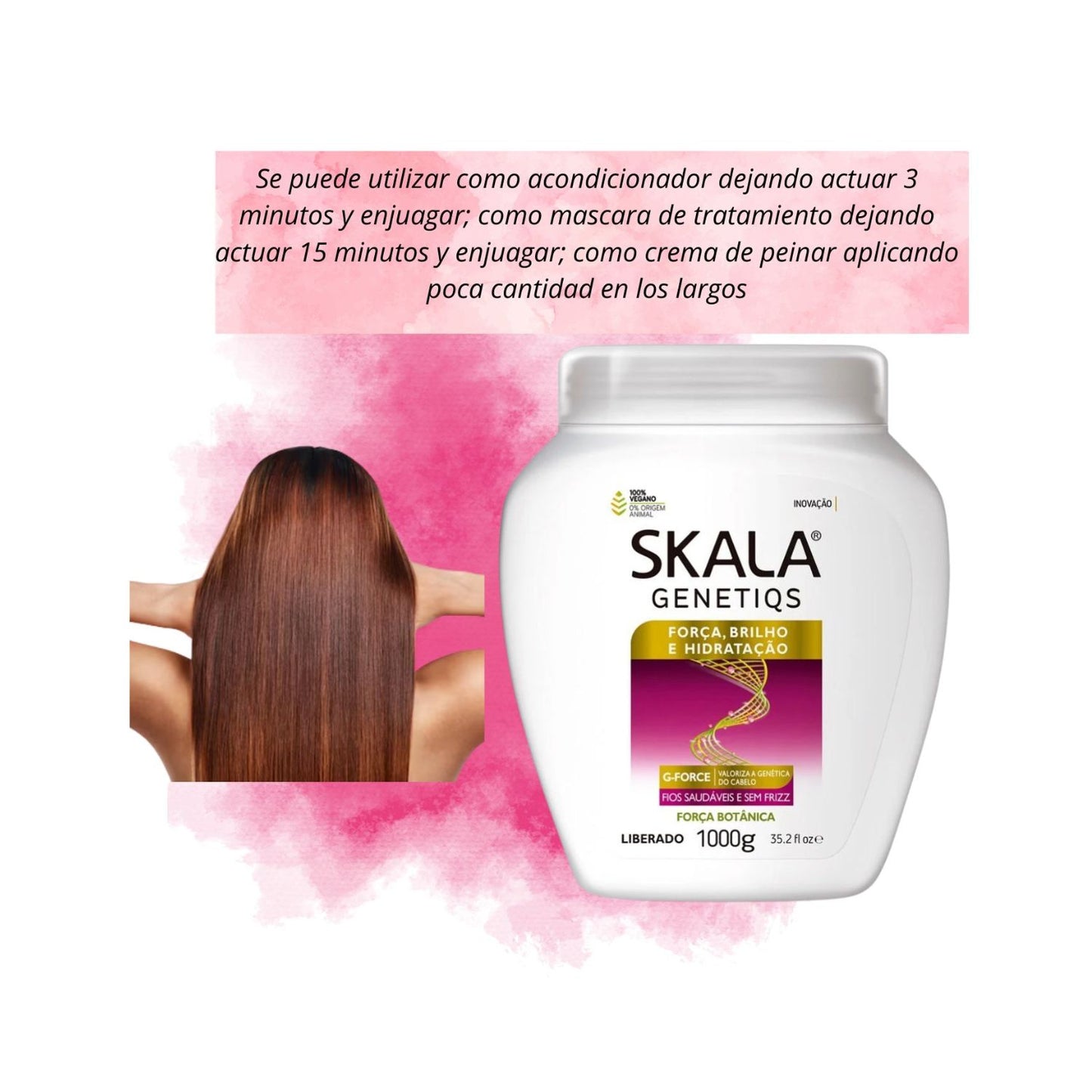 Mascara de Tratamiento Genetiqs Skala Brillo Fuerza e Hidratación