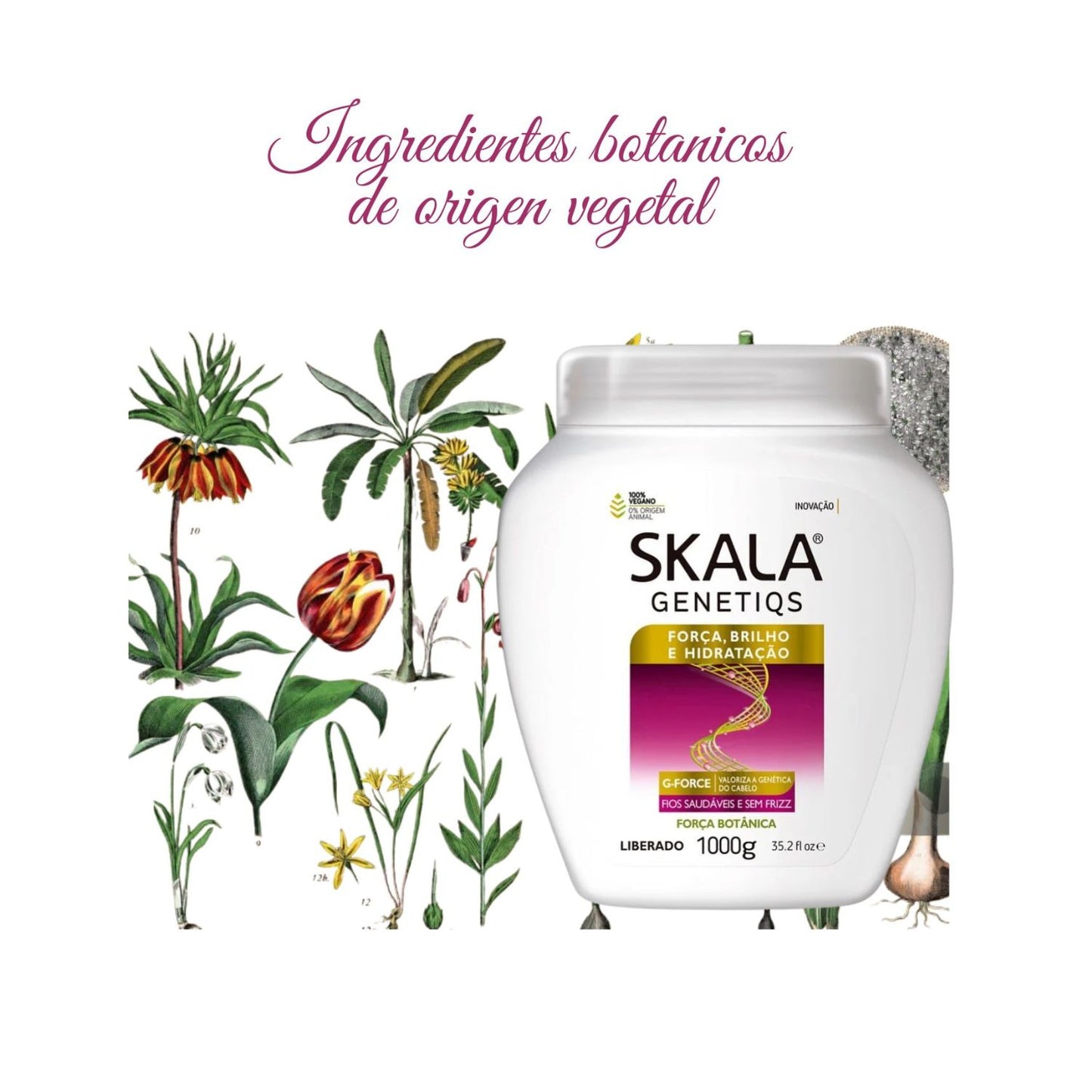 Mascara de Tratamiento Genetiqs Skala Brillo Fuerza e Hidratación