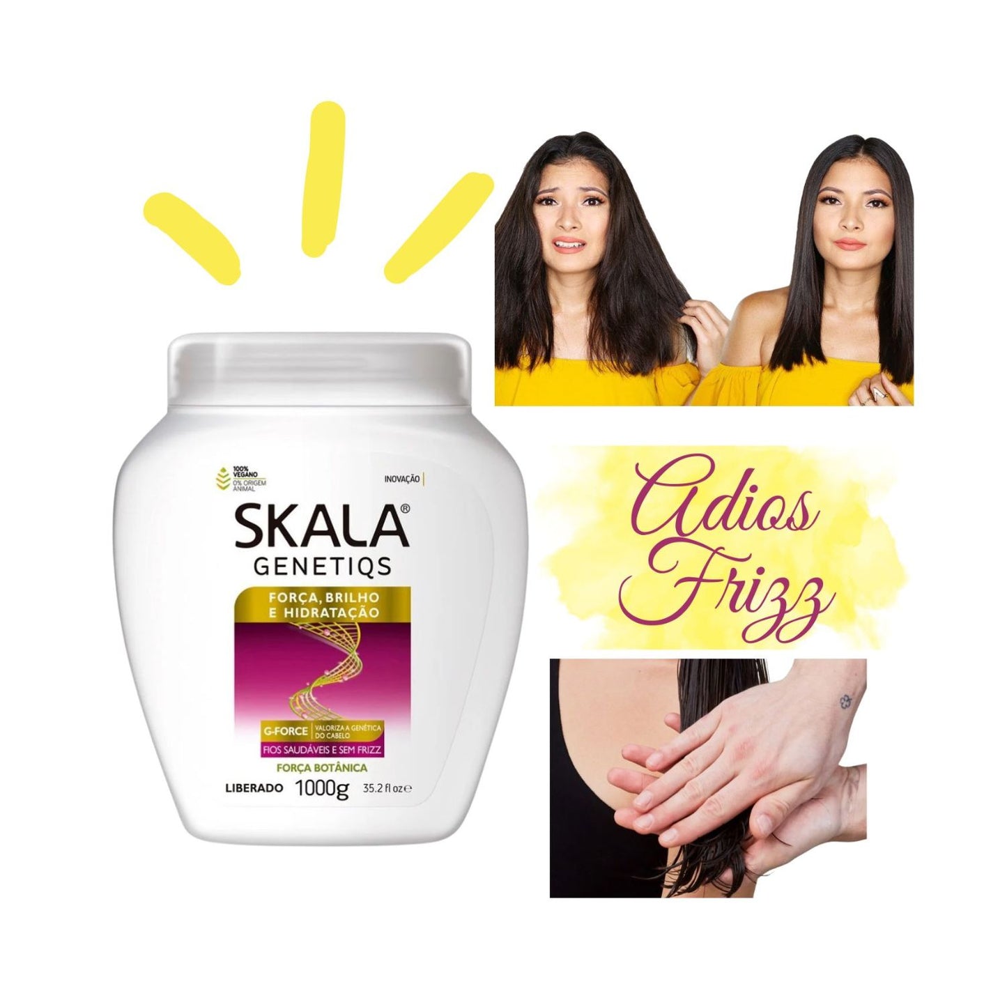 Mascara de Tratamiento Genetiqs Skala Brillo Fuerza e Hidratación