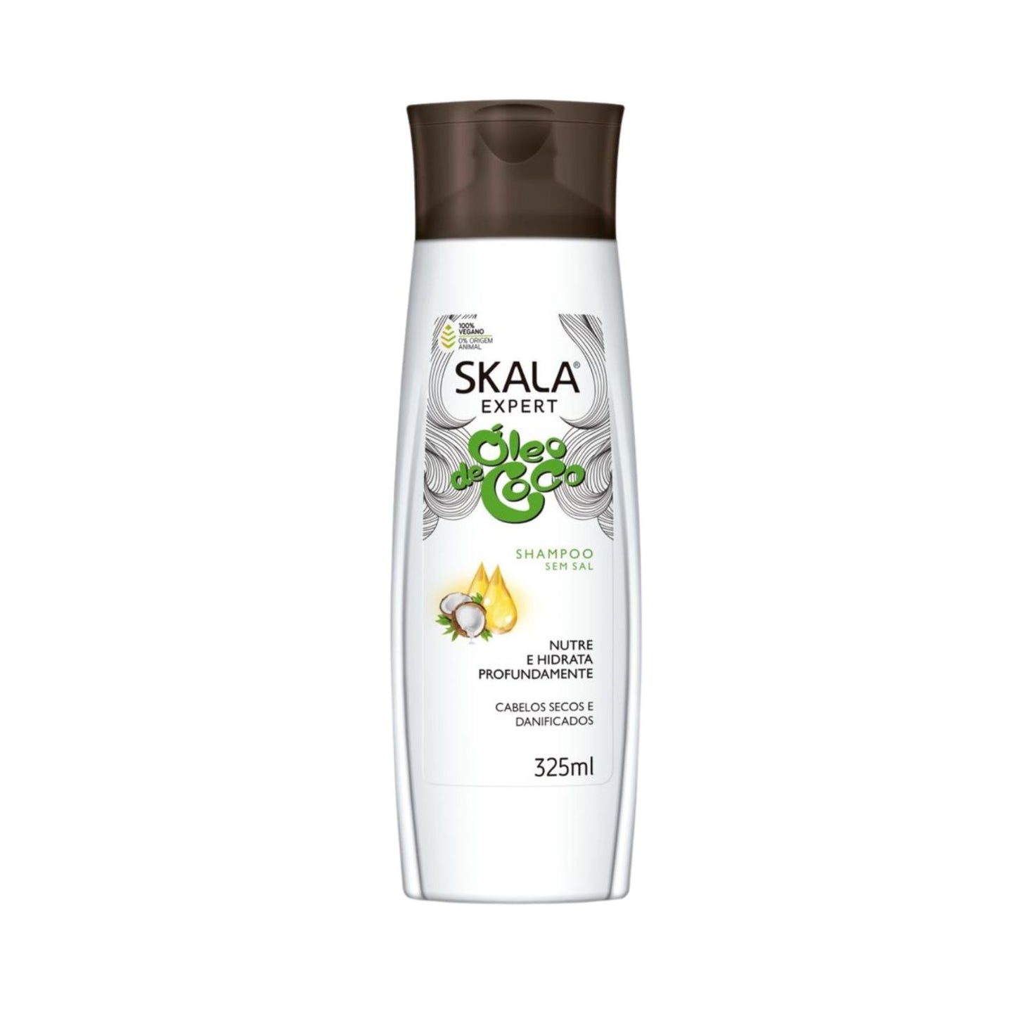 Shampoo Oleo de Coco 325ml Skala Suaviza Brillo Hidrata