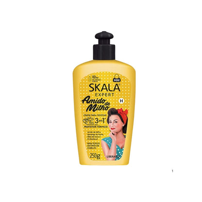 Crema de Peinar Almidón de Maíz Skala 250ml Protector Térmico Define