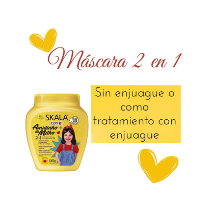 Crema de Tratamiento Acondicionadora Almidón de Maíz 1kg Skala Brillo