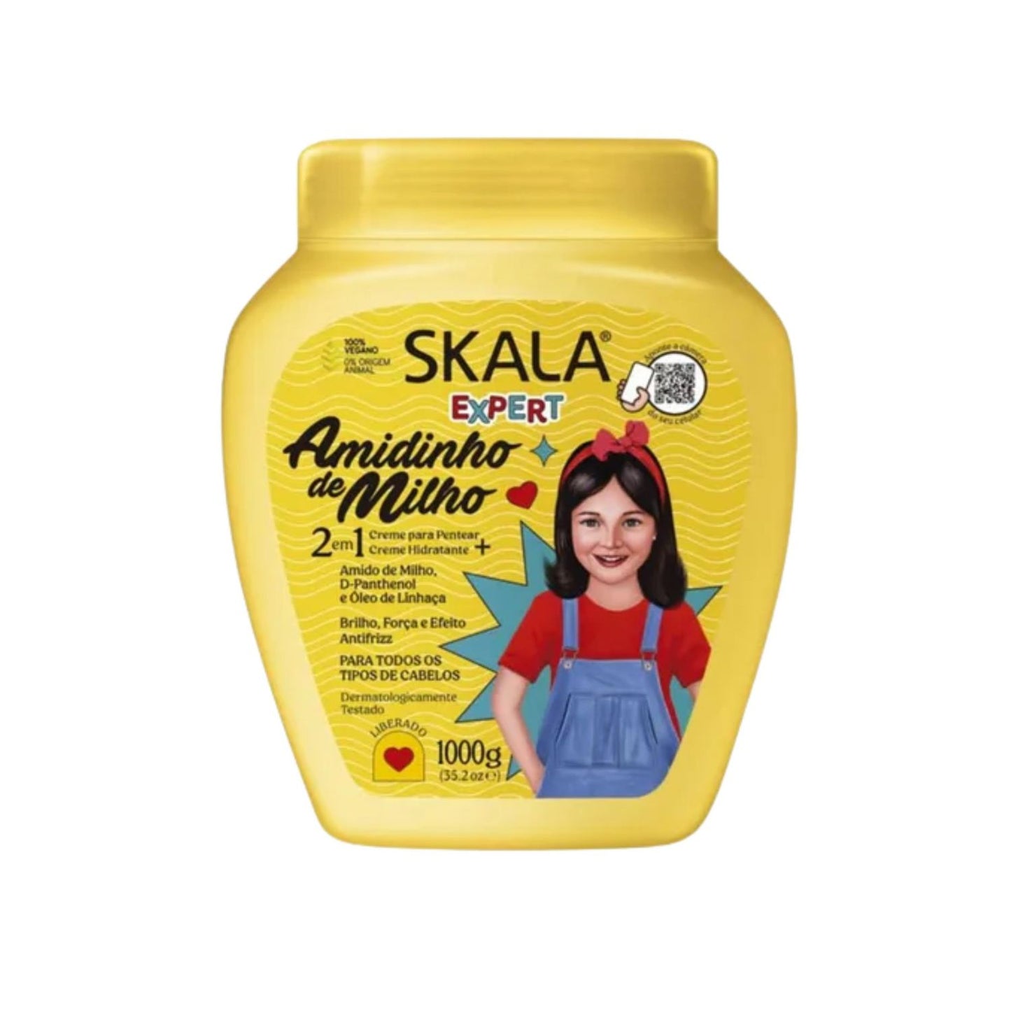 Crema de Tratamiento Acondicionadora Almidón de Maíz 1kg Skala Brillo