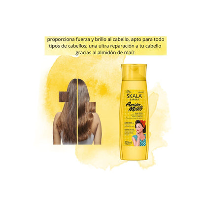 Shampoo Almidon de Maiz Skala 325ml Fuerza y Brillo