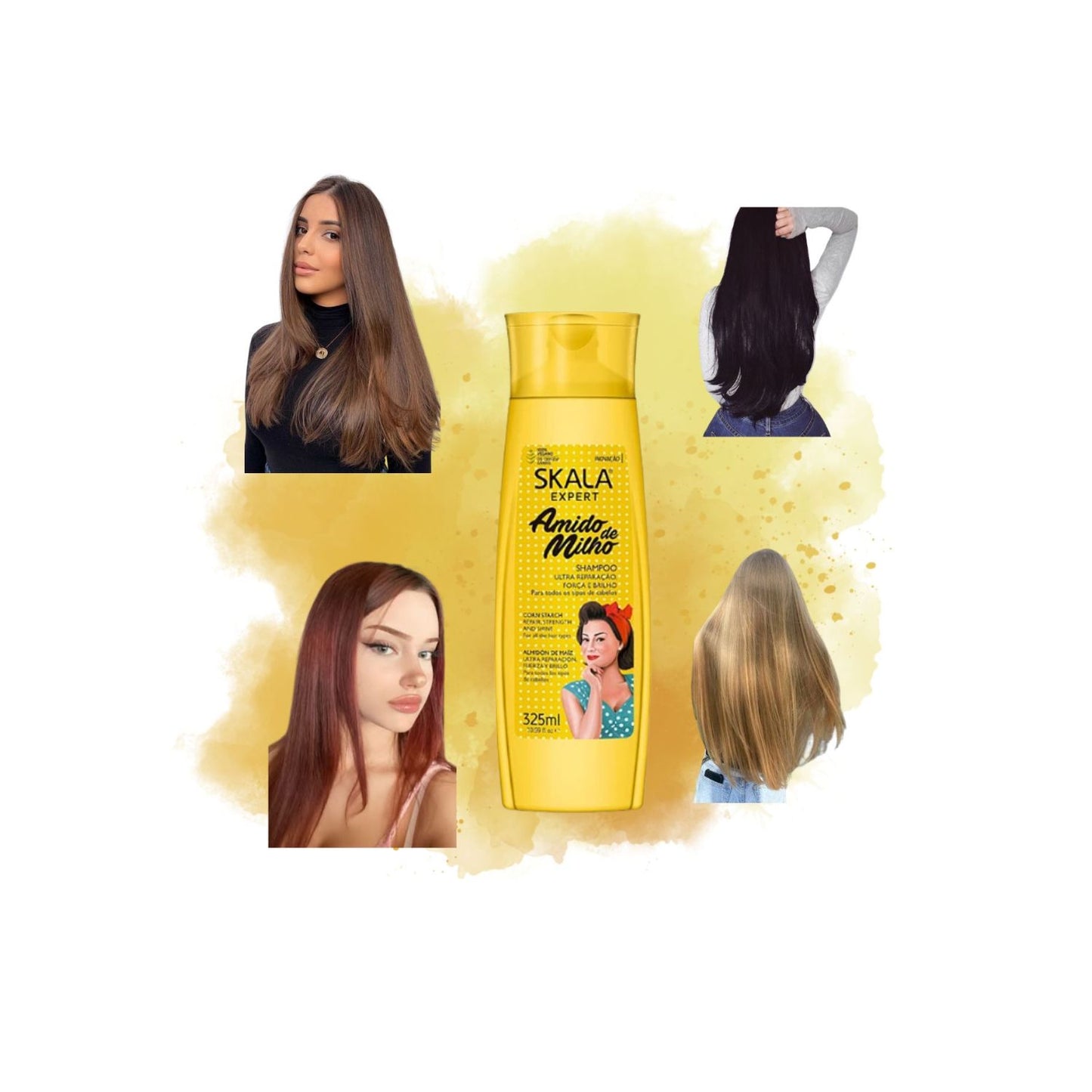 Shampoo Almidon de Maiz Skala 325ml Fuerza y Brillo