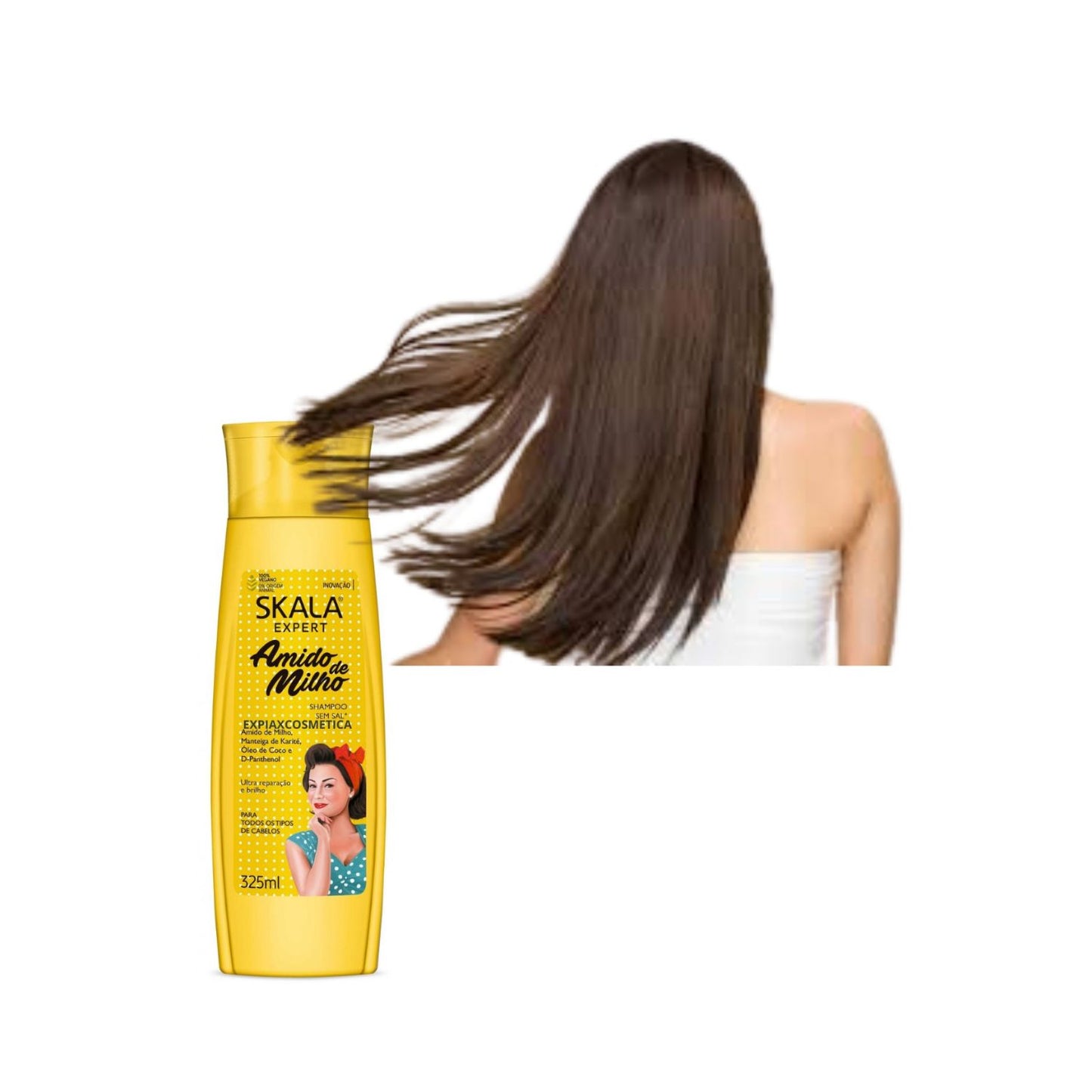 Shampoo Almidon de Maiz Skala 325ml Fuerza y Brillo