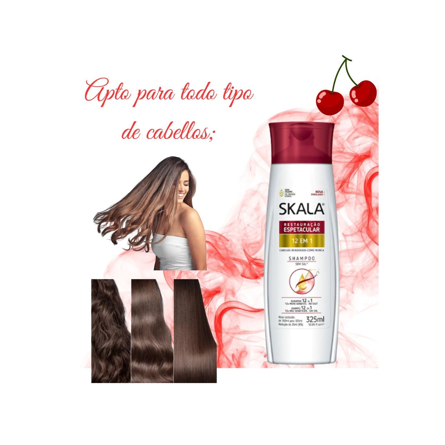 Shampoo Restauracion 12 En 1 Skala 350ml Repara y Nutre