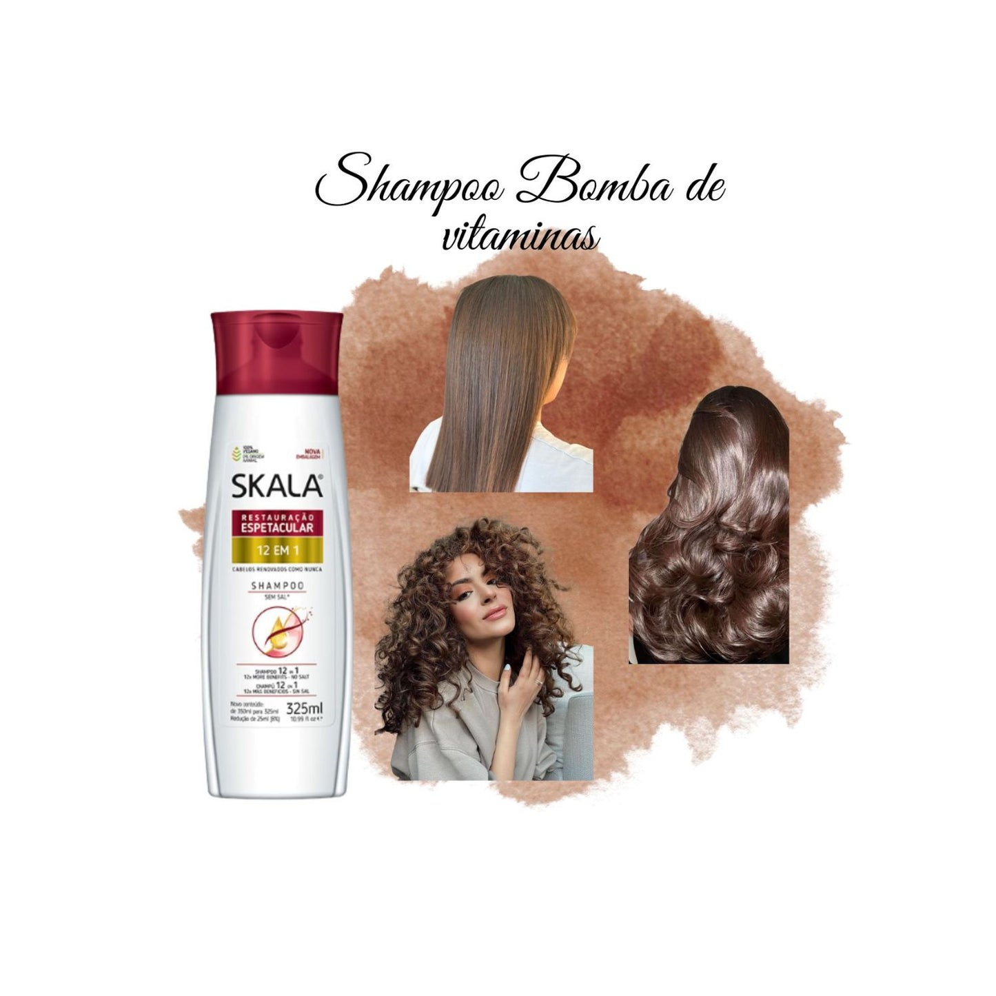 Shampoo Restauracion 12 En 1 Skala 350ml Repara y Nutre