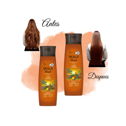 Shampoo Skala Mango Y Castaña 325 Ml Antifrizz Nutre da Brillo