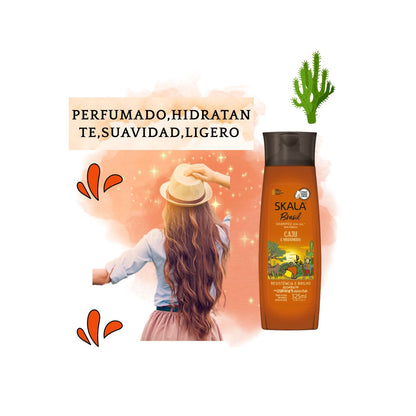 Shampoo Skala Mango Y Castaña 325 Ml Antifrizz Nutre da Brillo