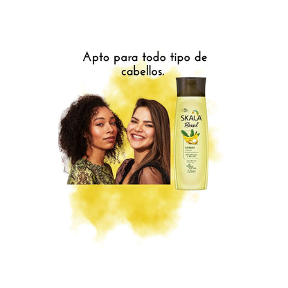 Shampoo Banana y Bacauri Skala 325ml Nutre Antifrizz Reconstruye