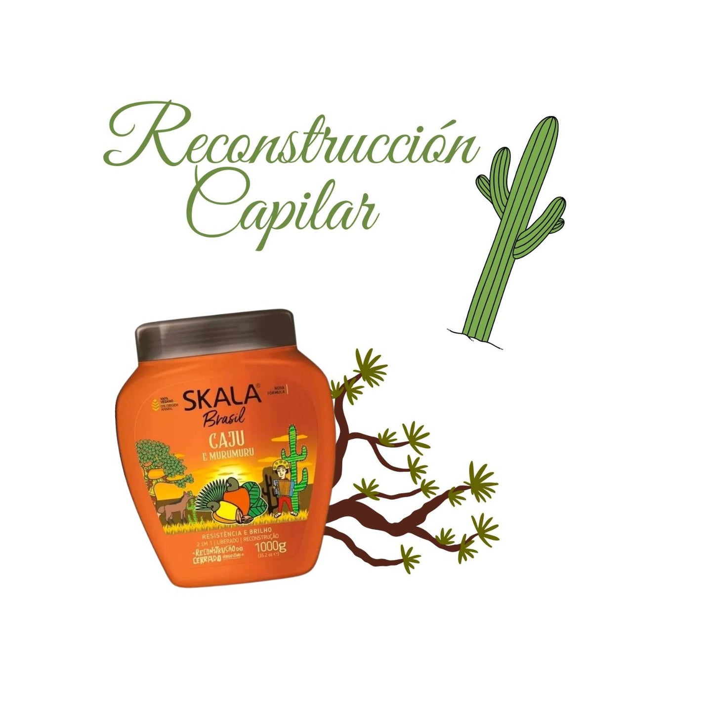 Mascara Skala Tratamiento Caju y Murumuru 2 en 1 1000ml Nutrición