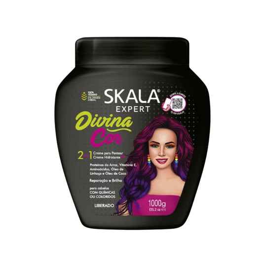 Mascara de Tratamiento Divina Cor Skala para Cabello Teñido Brillo