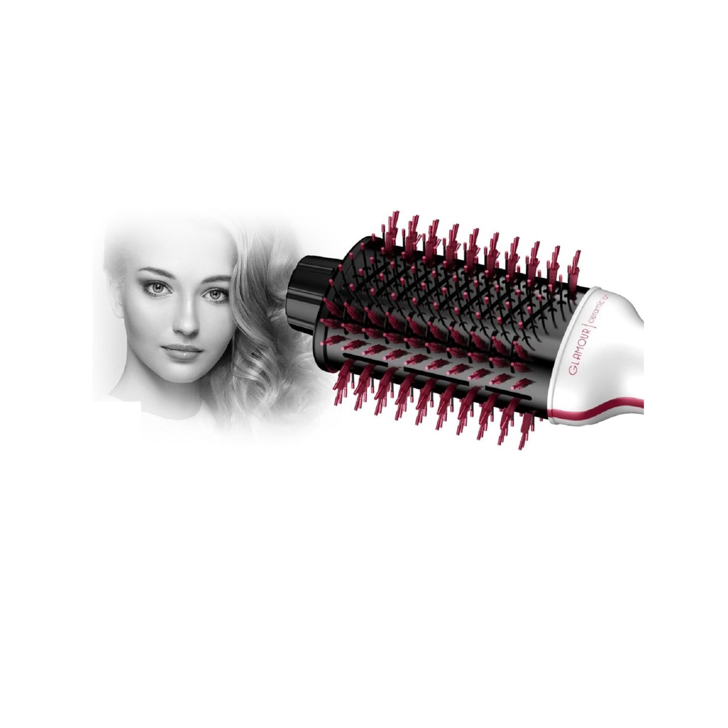 Cepillo Secador de Pelo Glamour Pink Gama Modelador Ceramic Ion 1300W