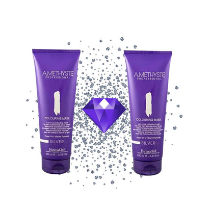 Mascara Farmavita Amethyste Colorin Silver 250ml Cabellos Plateados