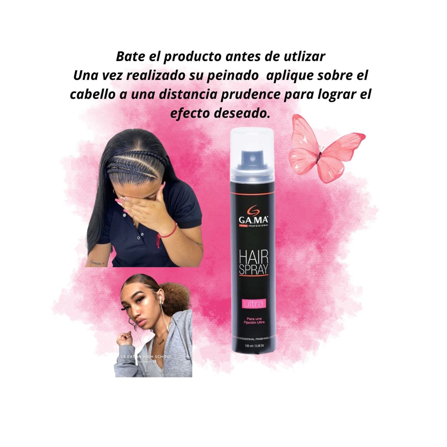 Spray de Fijación Ultra Gama 350ml  Laca Ultra Fuerte