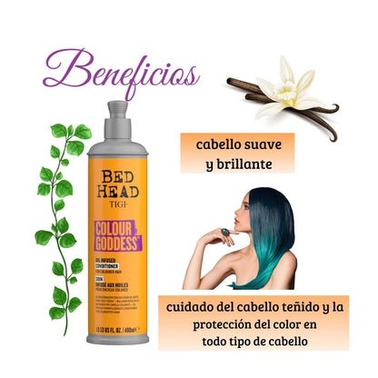 Tigi Acondicionador Colour Goddess 400ml Infusión de Aceites Nutritivo