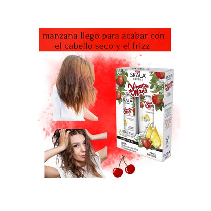 Kit Skala Vinagre de Manzana Shampoo sin sal Acondicionador