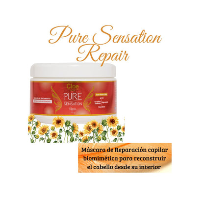 Mascara Cloe Pure Sensation Repair Reconstruye Hidrata Nutre.