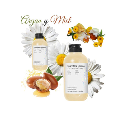 Shampoo Farmavita BackBar Argan Y Miel 250ml Nutrición