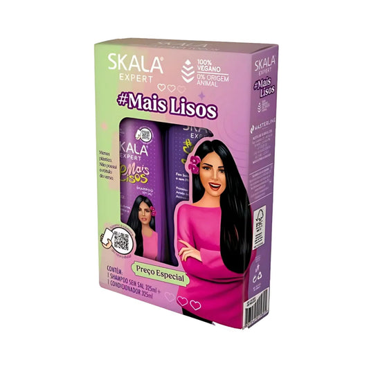 Kit Skala Mais Lisos Shampoo sin Sal Acondicionador Suaviza Hidrata