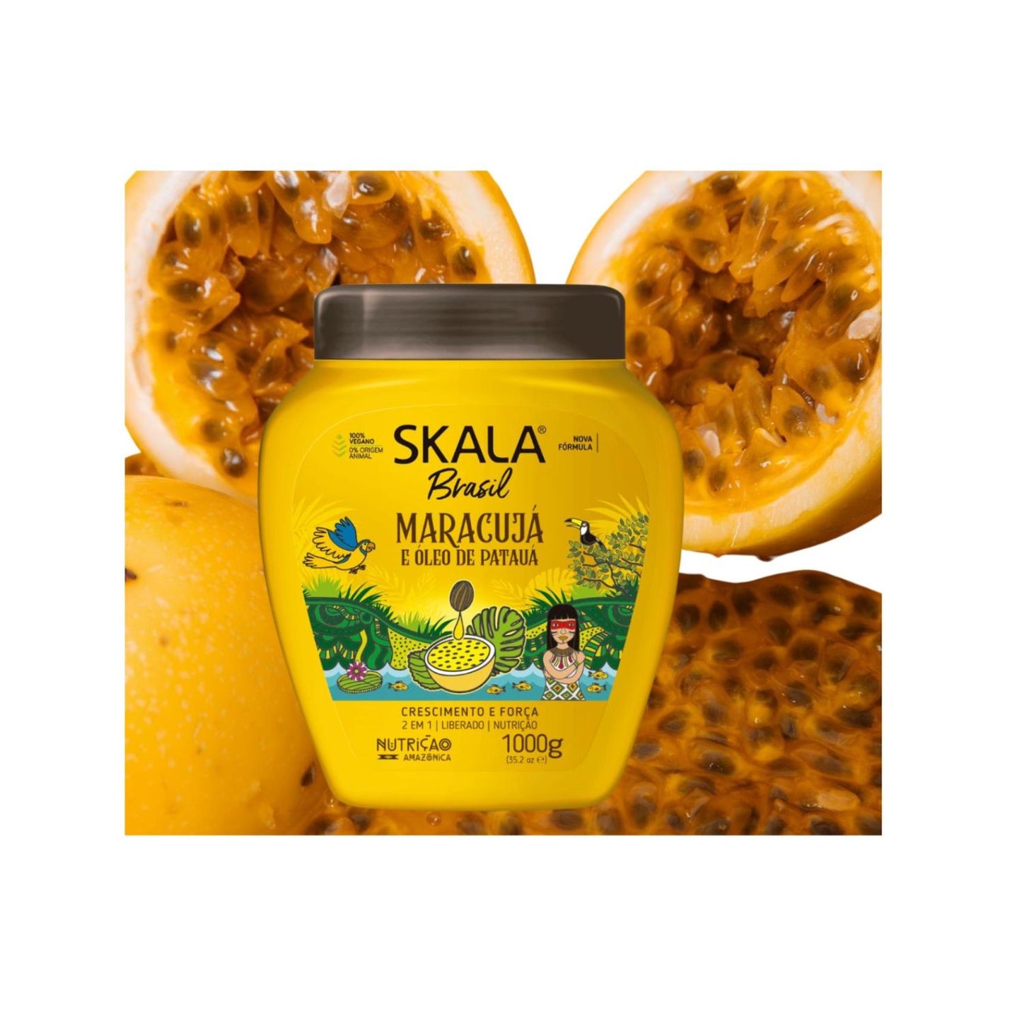 Crema de Tratamiento Aconcionadora Maracuya y Aceite de Pataua Skala