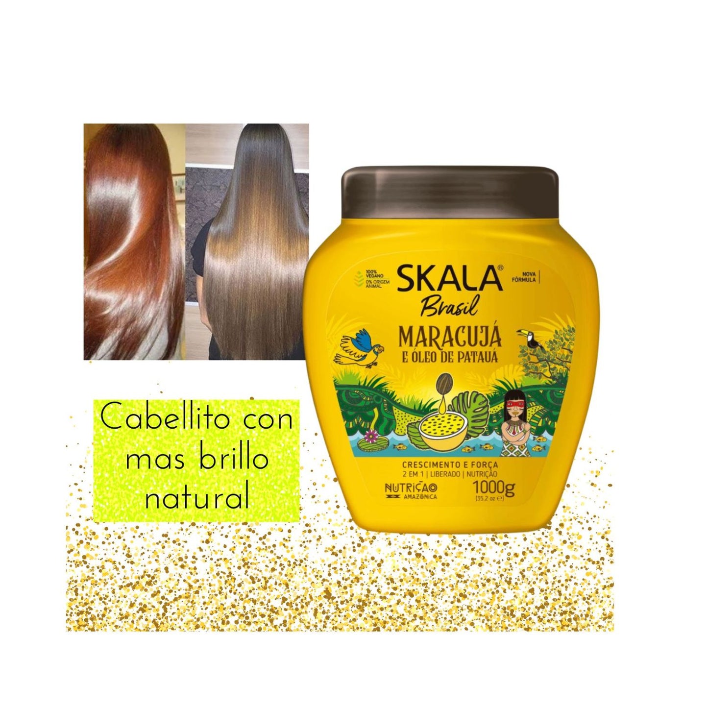 Crema de Tratamiento Aconcionadora Maracuya y Aceite de Pataua Skala