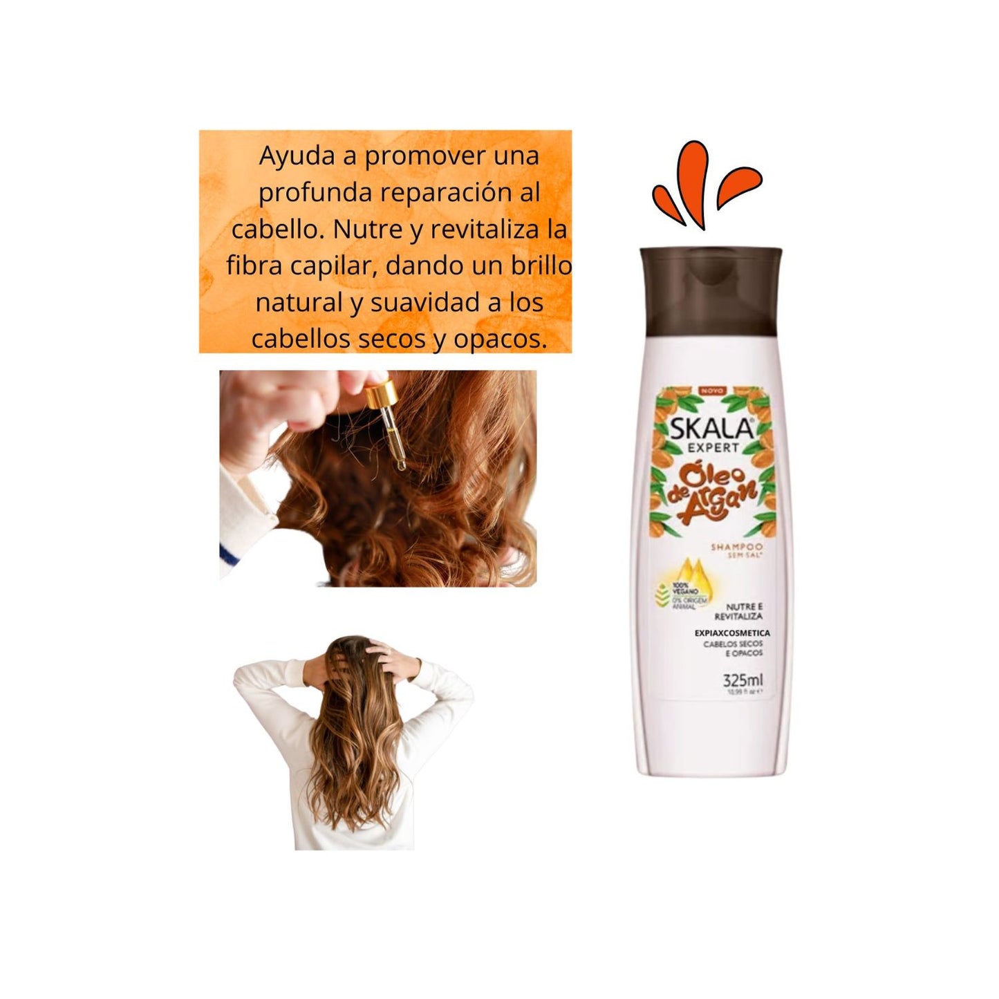 Shampoo Oleo De Argán Skala 325ml Repara Nutre Brillo