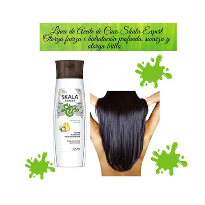 Shampoo Oleo de Coco 325ml Skala Suaviza Brillo Hidrata