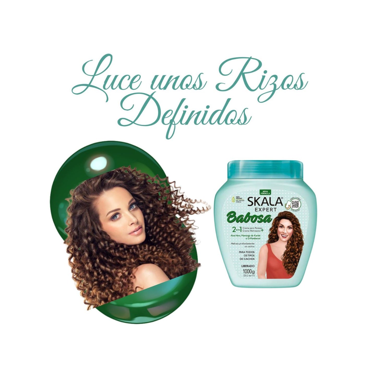 Mascara de Tratamiento Babosa Aloe Vera Skala 1kg Hidrata