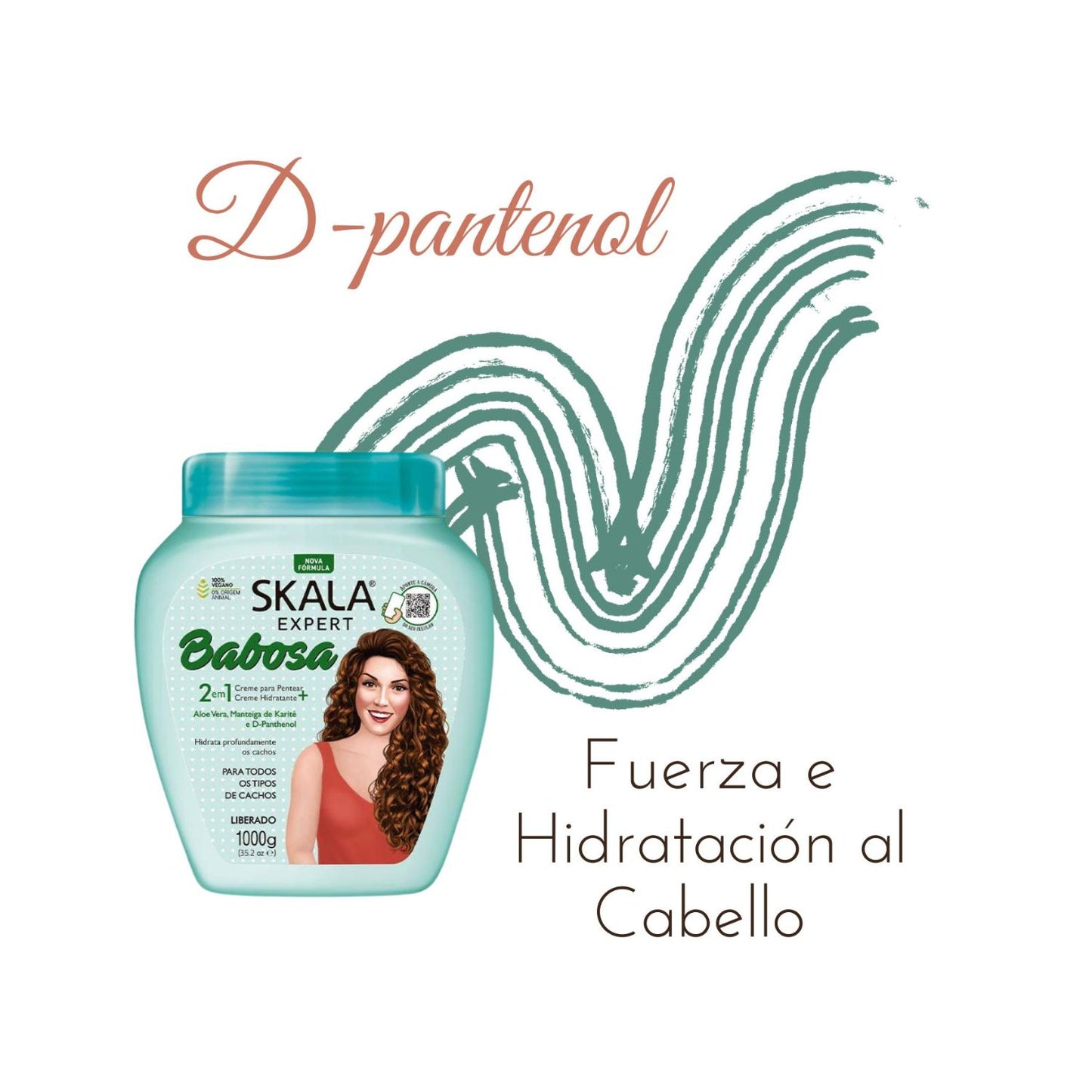 Mascara de Tratamiento Babosa Aloe Vera Skala 1kg Hidrata