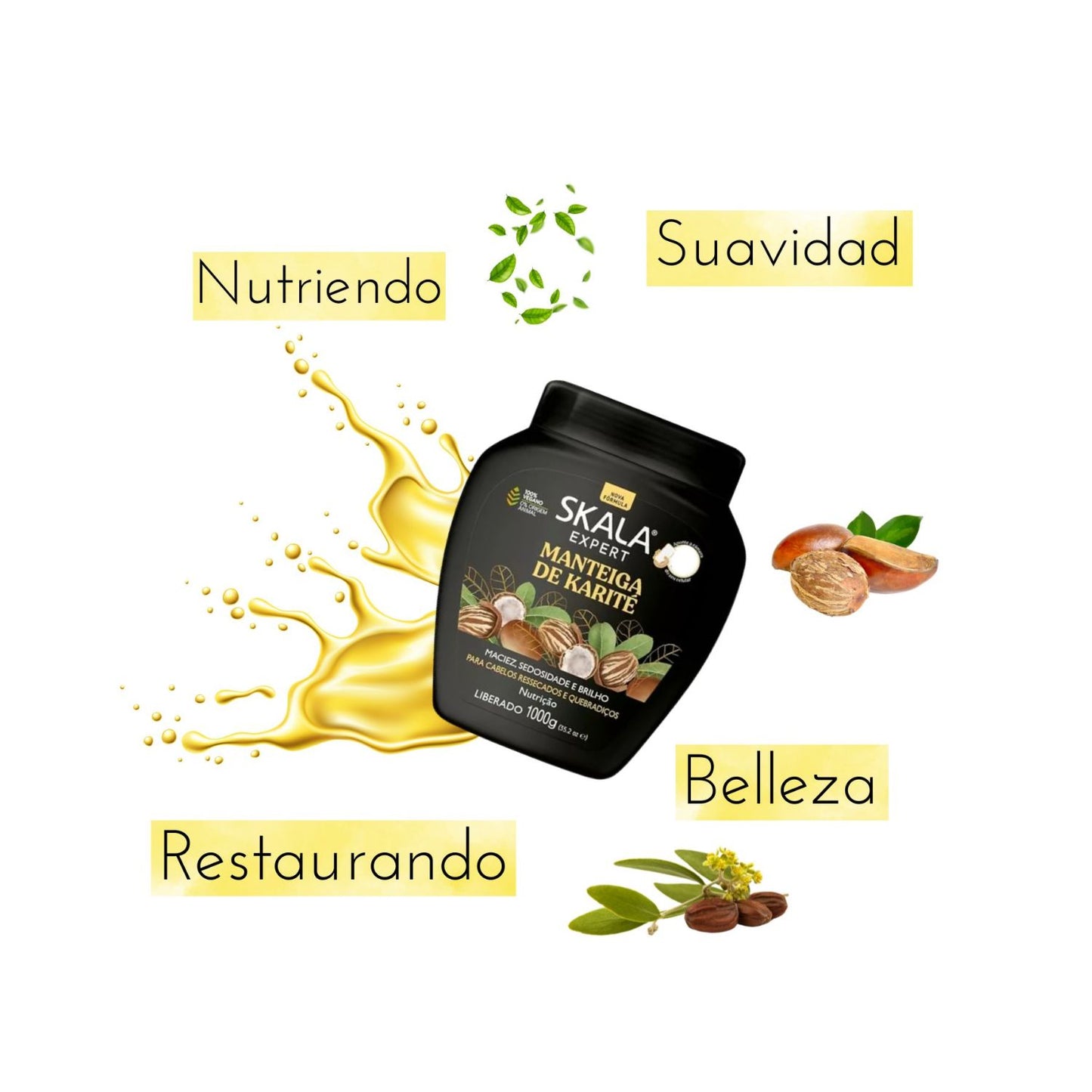 Mascara Skala Tratamiento Manteca de Karite 2 en 1 1000ml