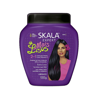 Mascara Skala Tratamiento Mais Lisos 2 en 1 1000ml Cabello liso Vitamina E Repara
