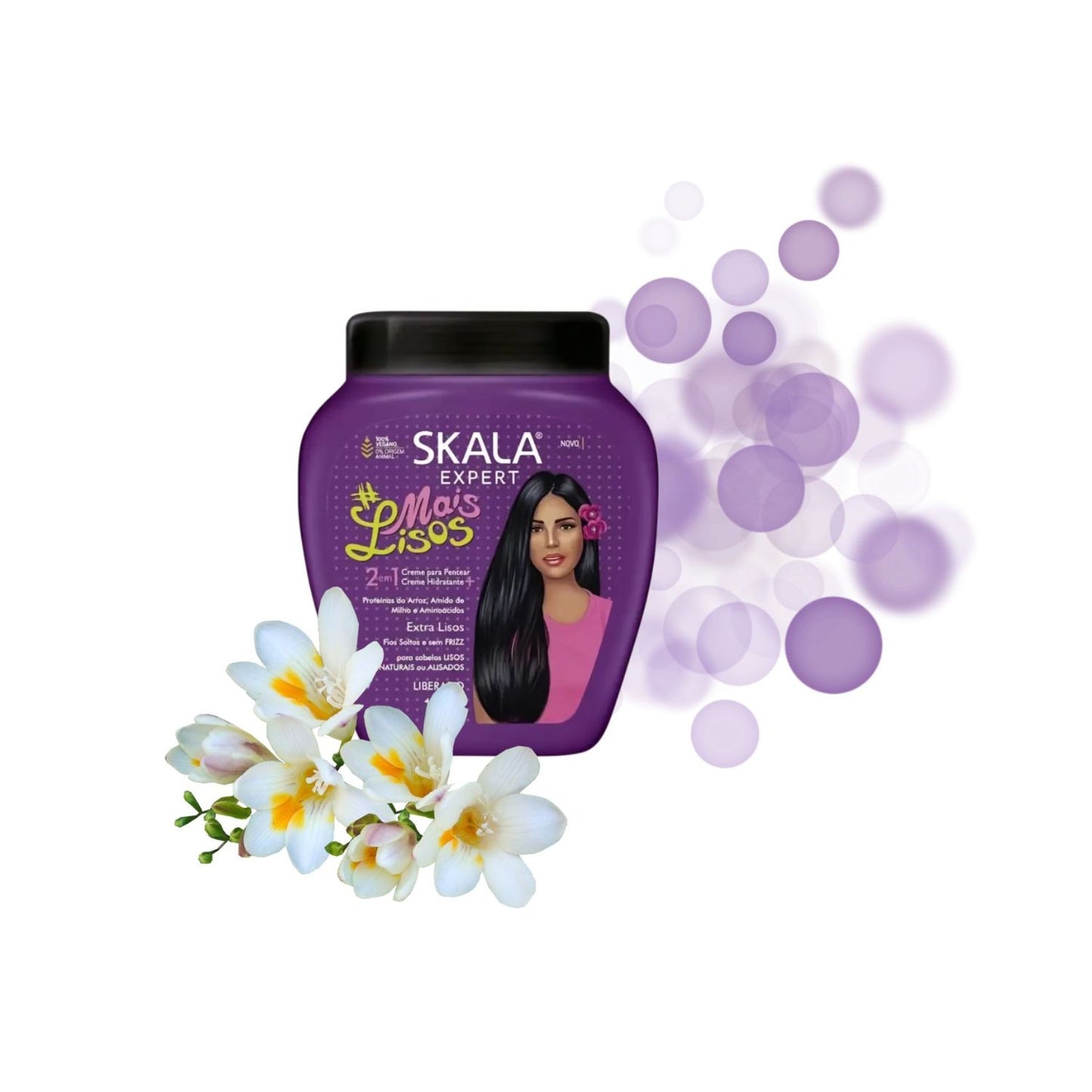 Mascara Skala Tratamiento Mais Lisos 2 en 1 1000ml Cabello liso Vitamina E Repara