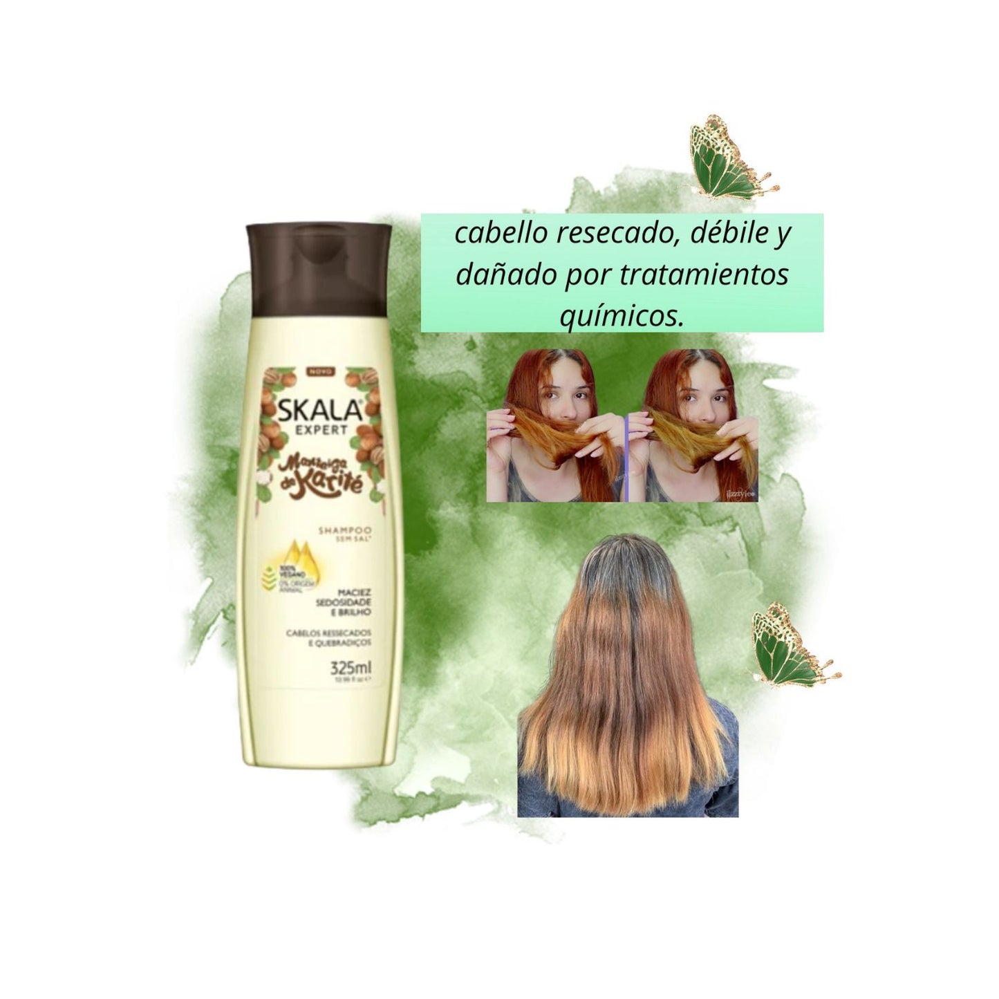 Shampoo Manteca de Karite Skala 325ml Hidrata Nutre Brillo