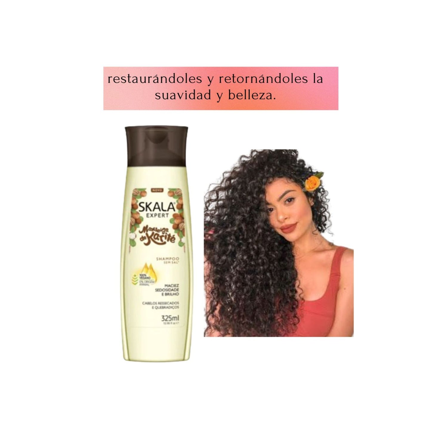 Shampoo Manteca de Karite Skala 325ml Hidrata Nutre Brillo