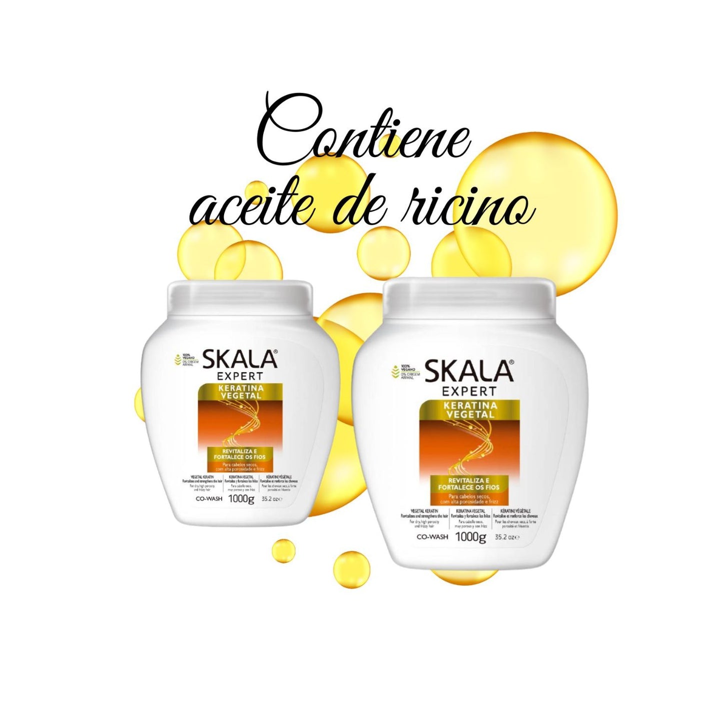 Mascara Skala Keratina Vegetal 1kg Crema de Tratamiento Fortalece