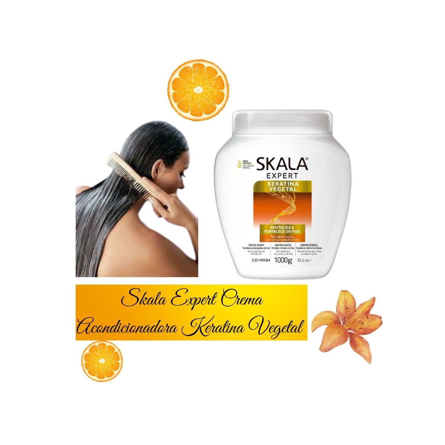 Mascara Skala Keratina Vegetal 1kg Crema de Tratamiento Fortalece