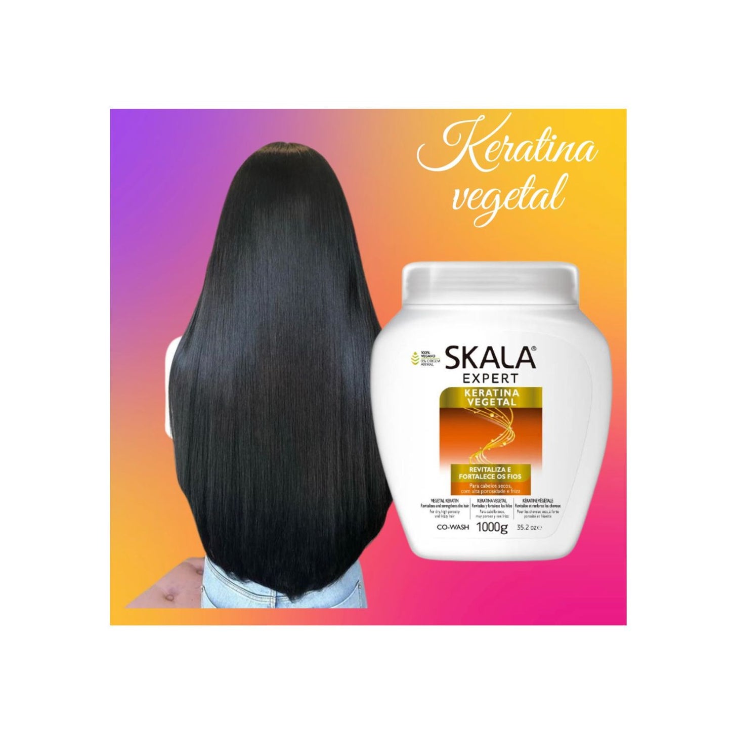 Mascara Skala Keratina Vegetal 1kg Crema de Tratamiento Fortalece