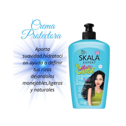 Crema Para Peinar 3 en 1 Mais Cachos Skala 250g Hidrata Brillo